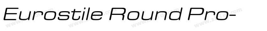 Eurostile Round Pro字体转换
